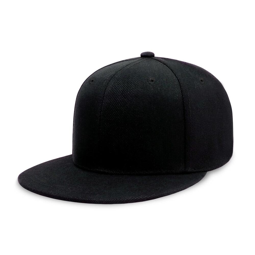 ChoKoLids Men's Black Classic Flat Bill Adjustable Snapback Baseball Cap D31-2